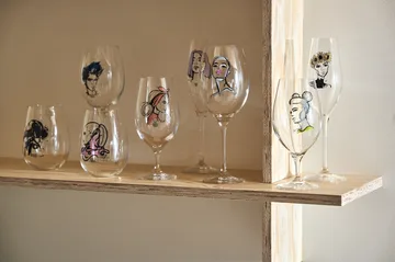 All about you wine glass 52 cl 2 pack - Miss him (blue) - Kosta Boda