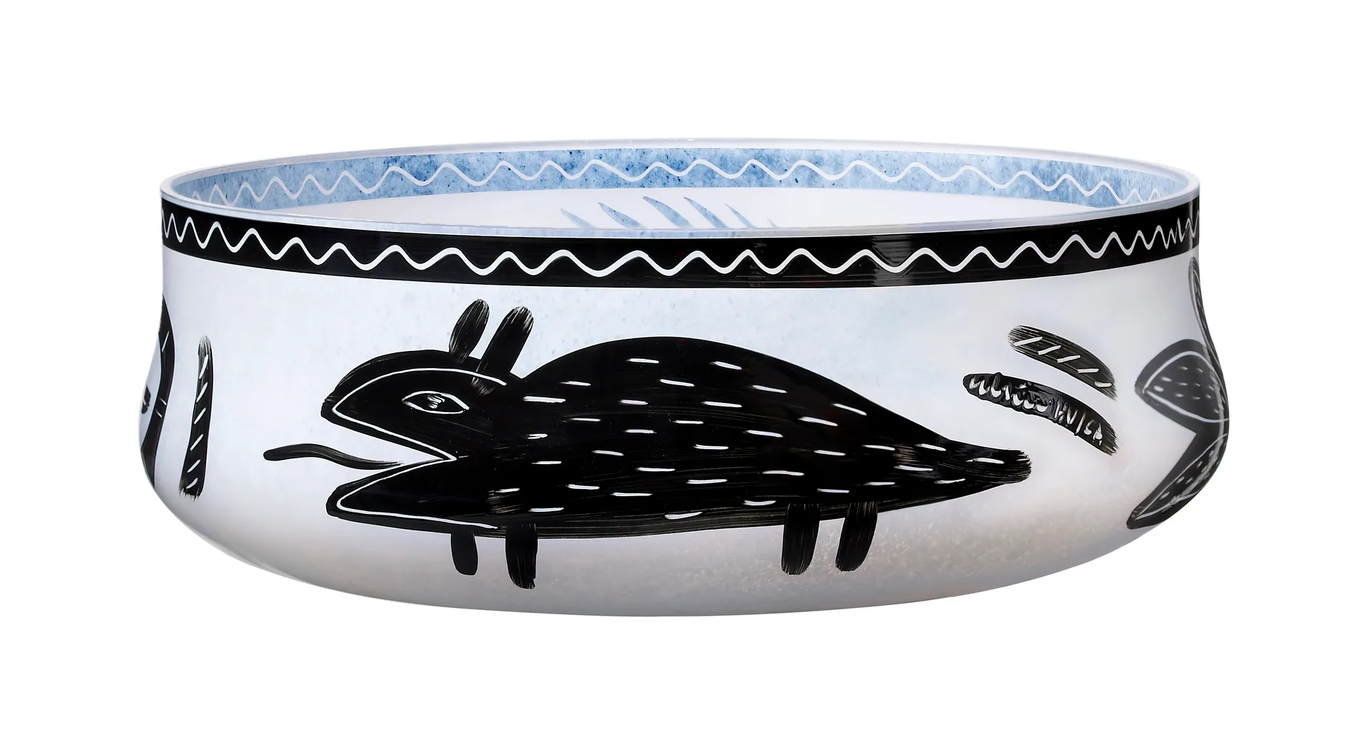 Caramba plate, white Kosta Boda