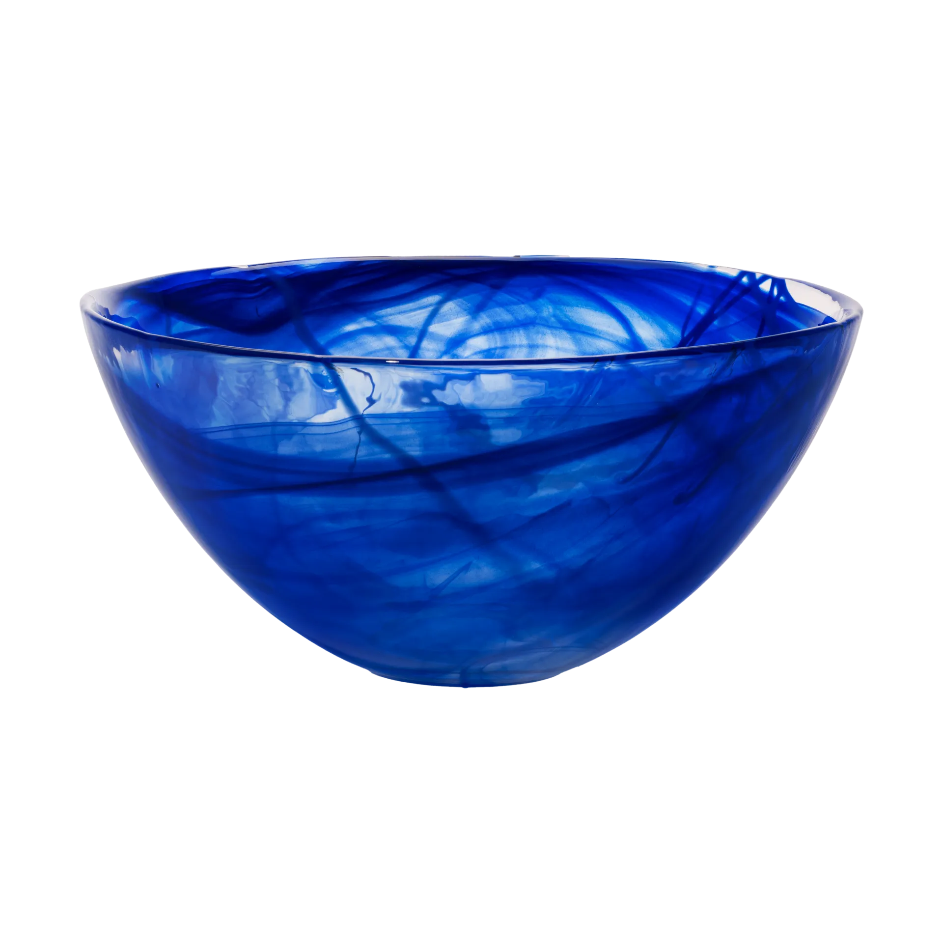 Contrast bowl 350 mm, Blue-blue Kosta Boda