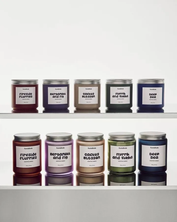 Mind scented candle - Fireside flurries, 550 g - Kosta Boda