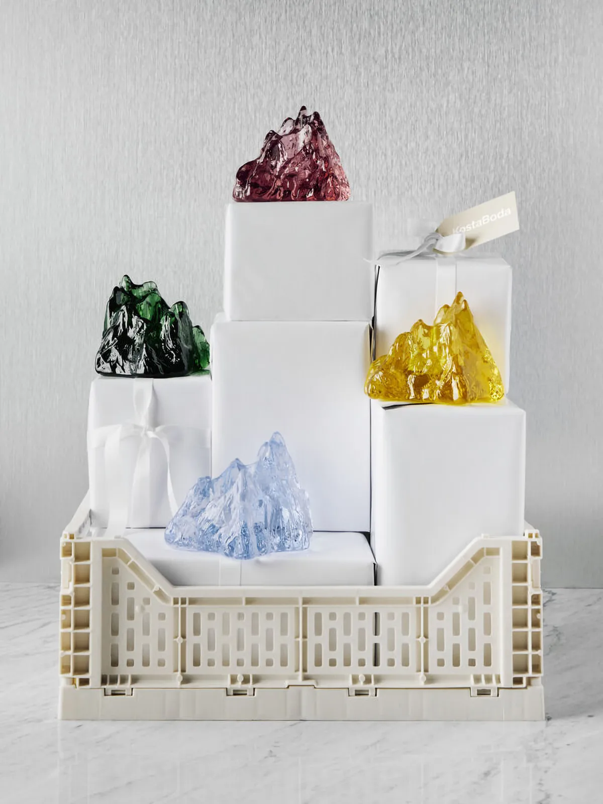 The Rock votive 91 mm, Emerald green Kosta Boda