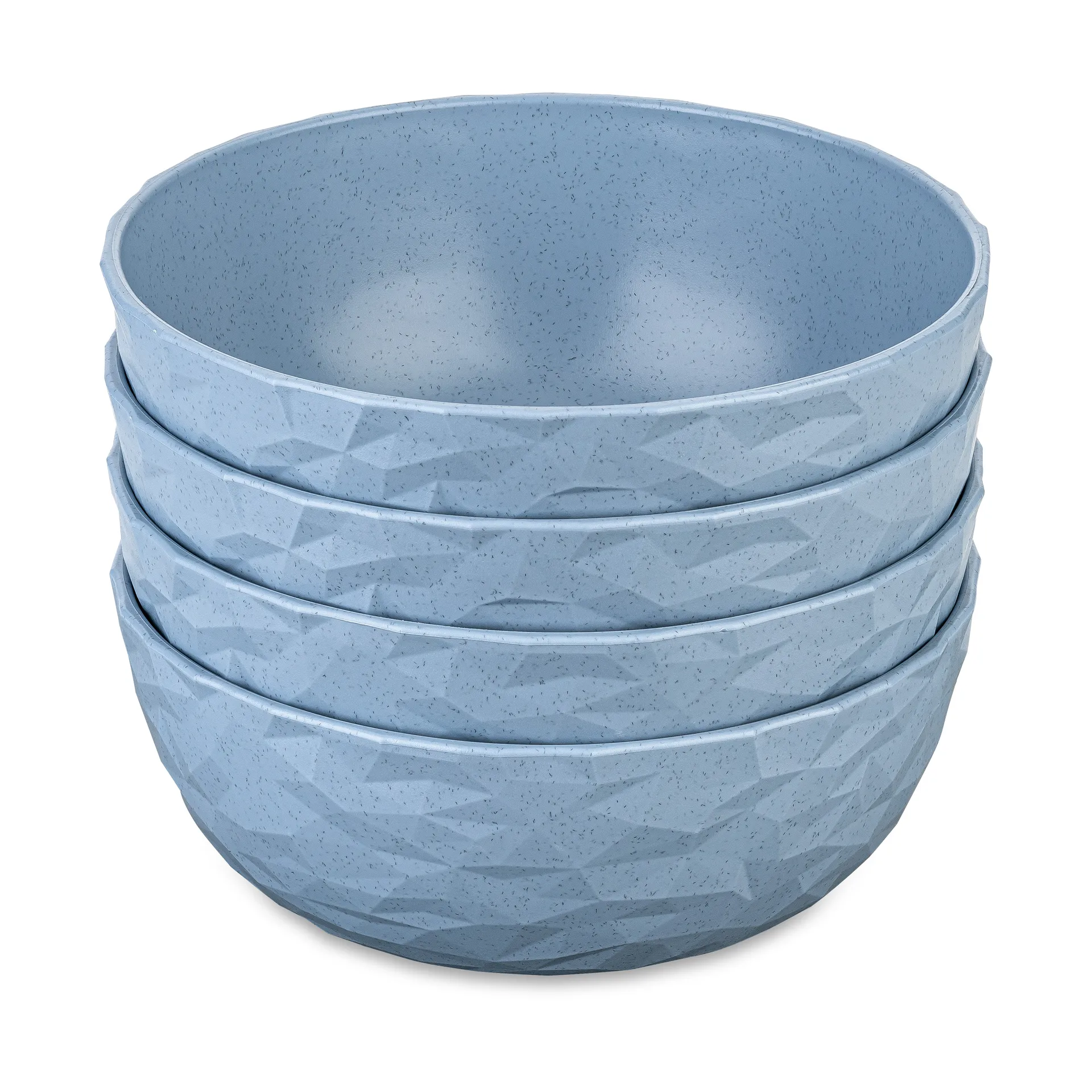Club bowl Ø16.2 cm 4-pack biocircular thermoplastic, Nature flower blue Koziol