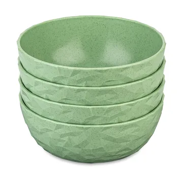 Club bowl Ø16.2 cm 4-pack biocircular thermoplastic - Nature leaf green - Koziol