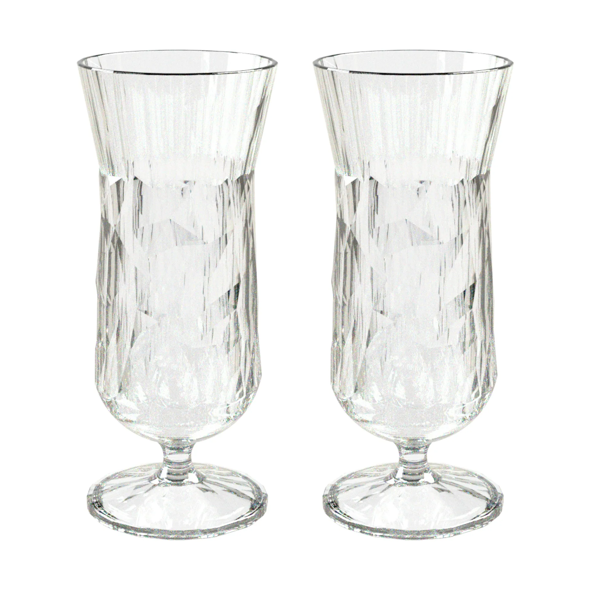 Club No. 17 drinking glass plastic 40 cl 2-pack, Crystal clear Koziol