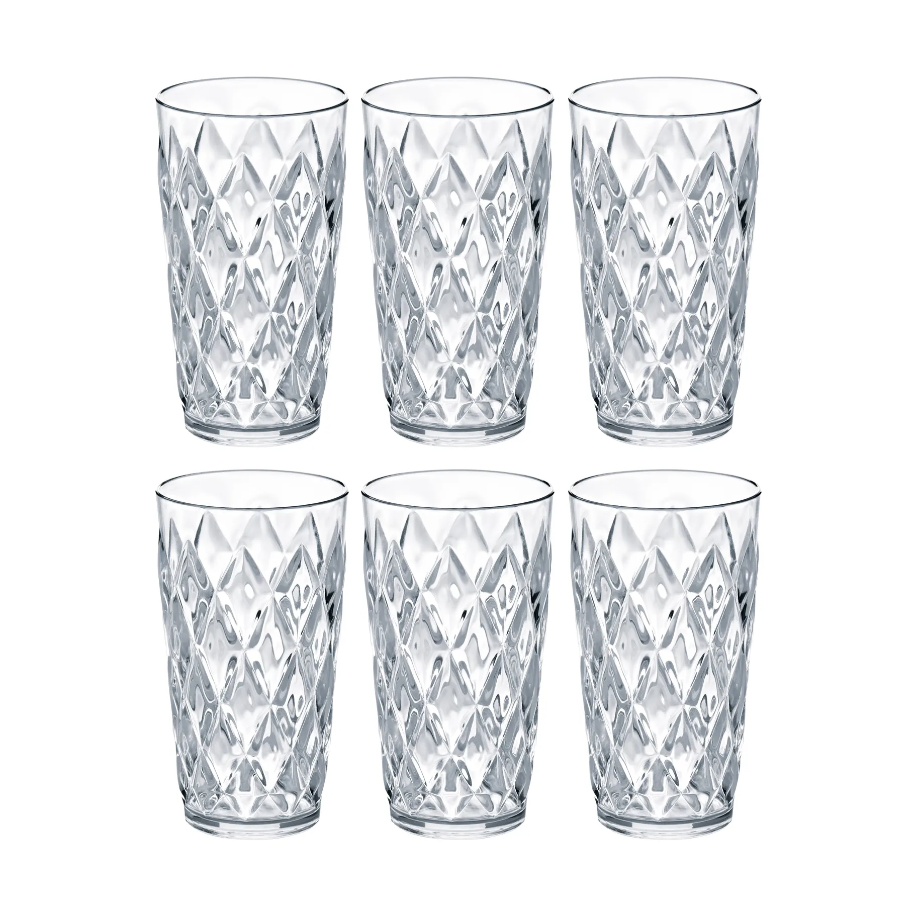 Crystal L glasses 6-pack, Crystal glass Koziol