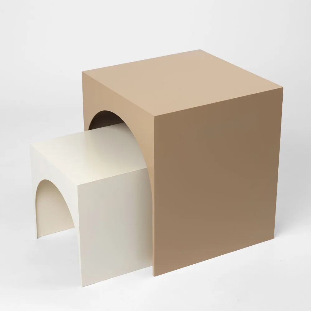 Arch side table, Beige, small Kristina Dam Studio