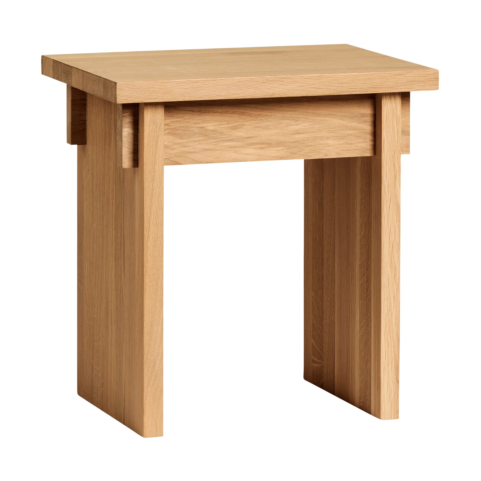 Artisan stool 30x40 cm, Warm lacquered oak Kristina Dam Studio