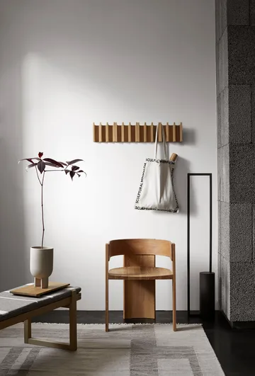 Collector chair - Warm lacquered oak-walnut - Kristina Dam Studio