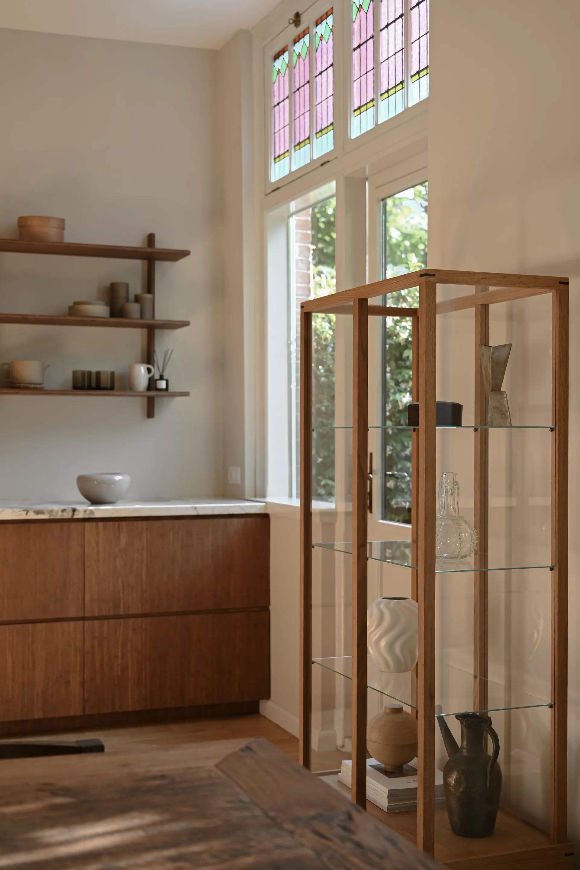Japanese display cabinet large, Warm oiled oak Kristina Dam Studio