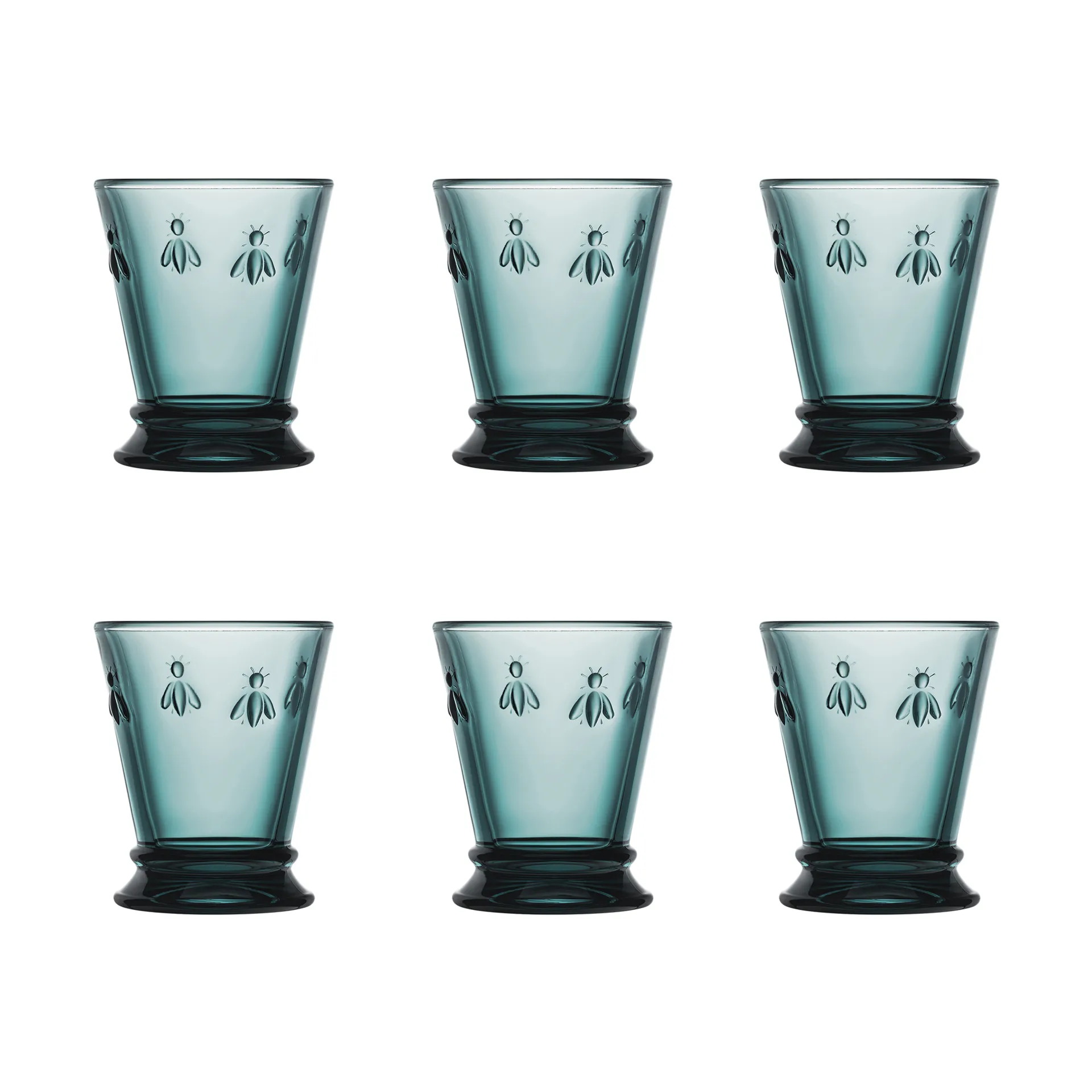 Abeille drinking glass 26 cl 6-pack, Dark blue La Rochère