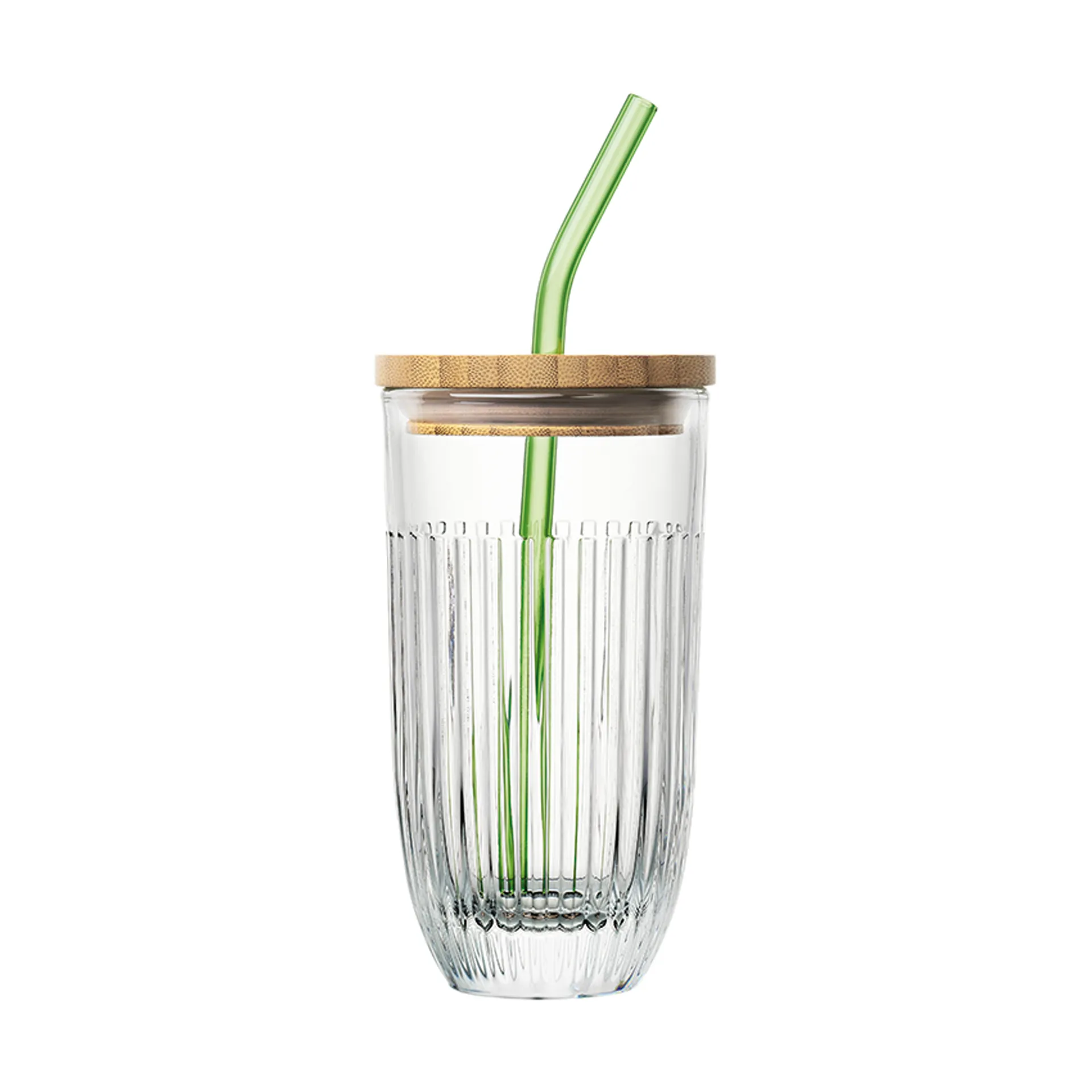 Ouessant smoothie glass with lid and straw 43 cl, Transparent La Rochère
