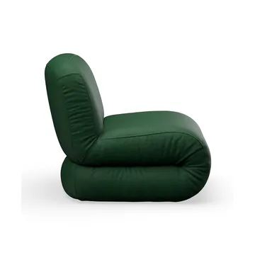 Bau armchair - Divina melange dark green, straight - Lammhults