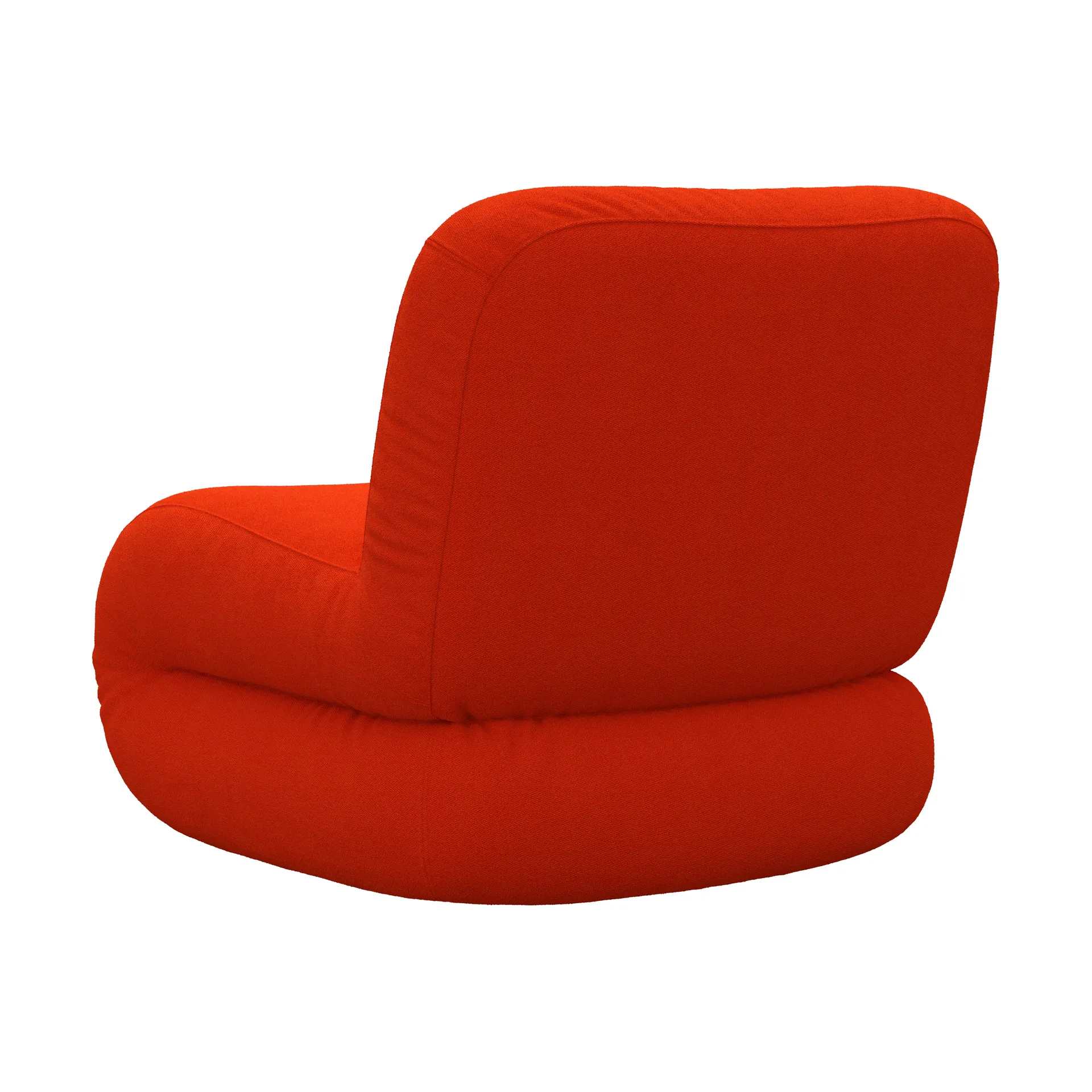 Bau armchair, Vidar 0542 red, straight Lammhults