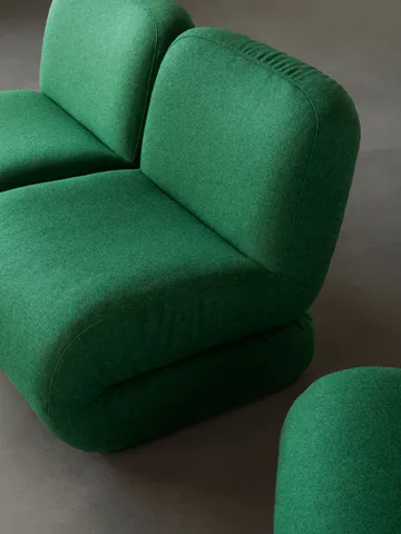 Bau armchair - Vidar 0542 red, straight - Lammhults