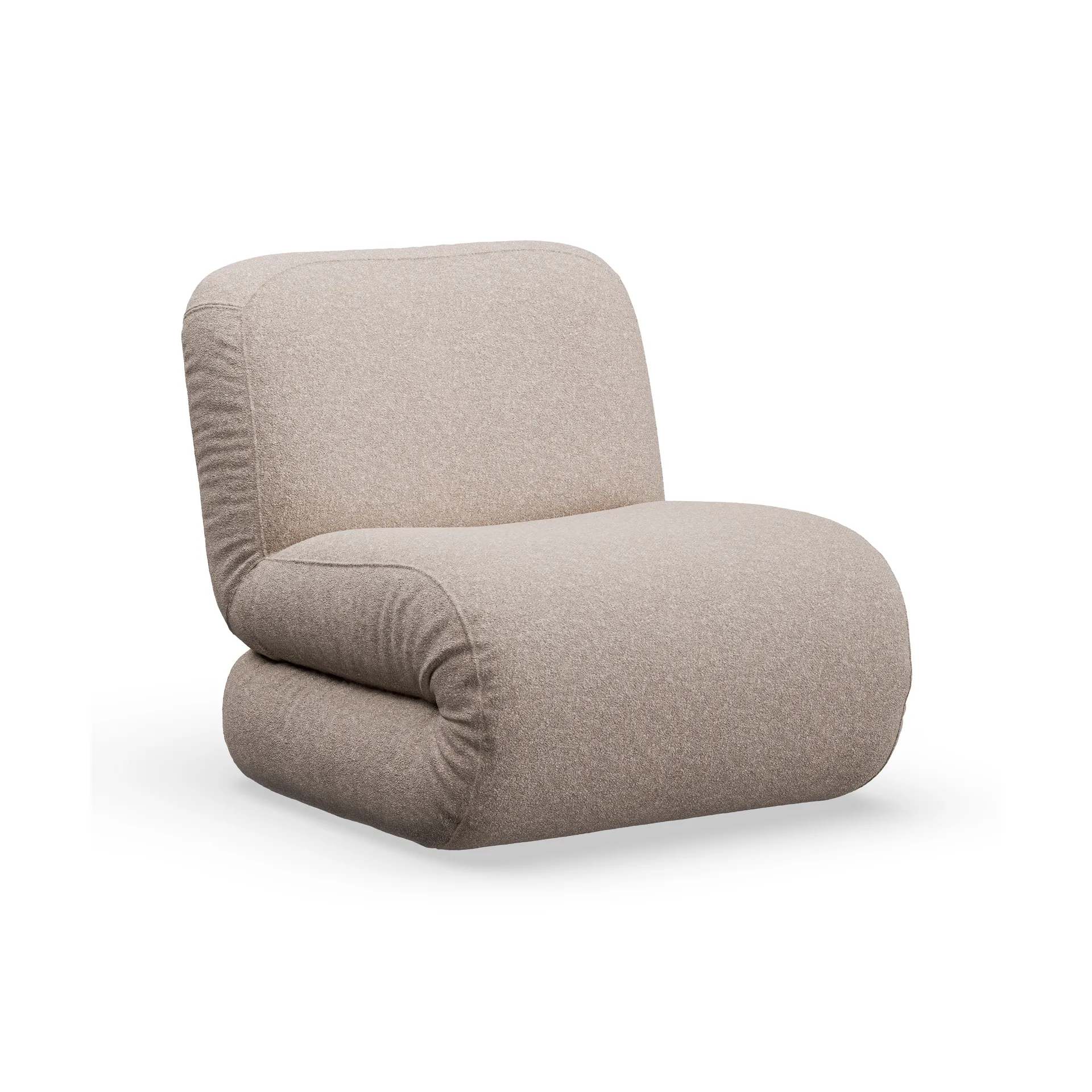 Bau armchair, Zero Beige, straight Lammhults