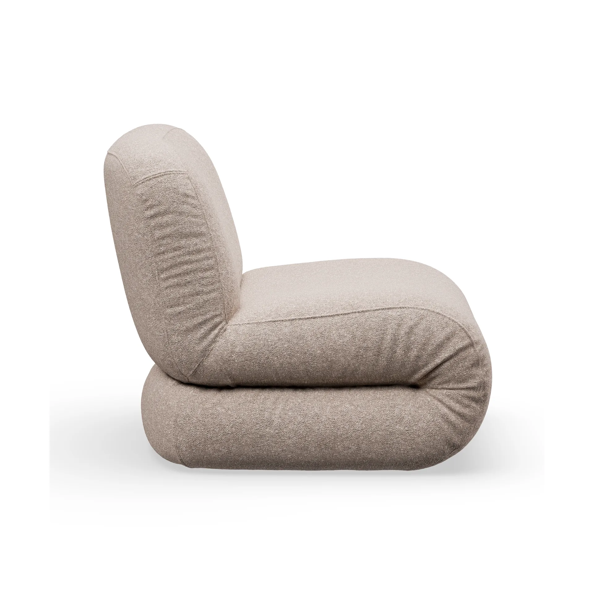 Bau armchair, Zero Beige, straight Lammhults