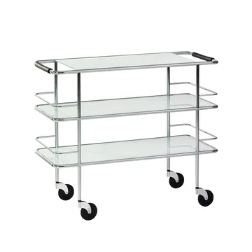 Cargo serveringsvagn - Frosted glass-chrome - Lammhults