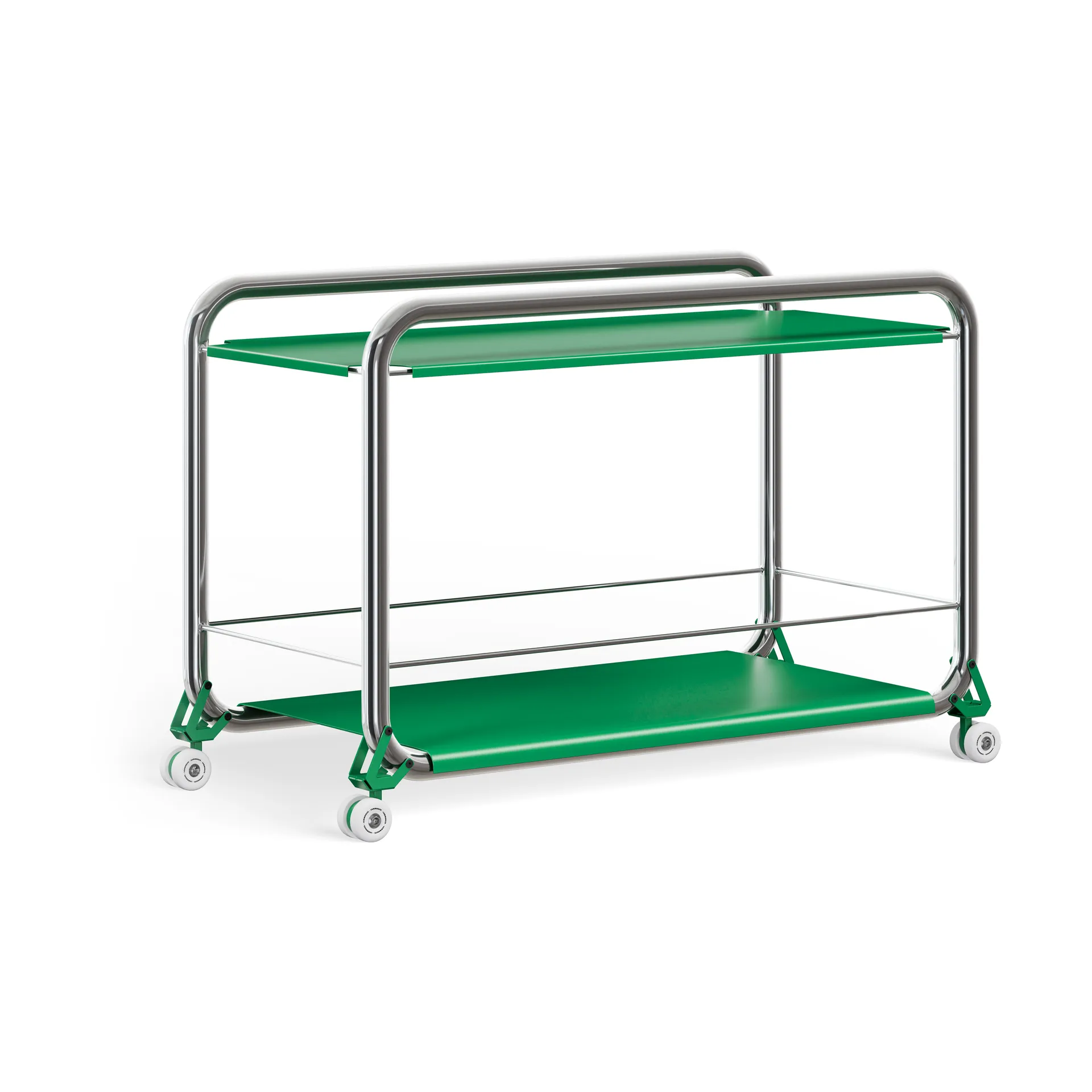 Tension trolley, Krom-green Lammhults