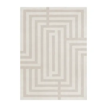 60S Geo Letters rug - Oatmeal. 180x270 cm - Layered