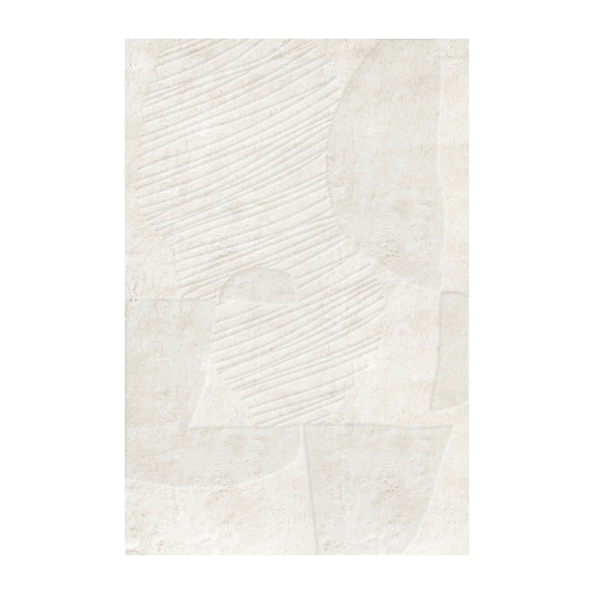 Artisan Guild wool carpet, Bone white 180x270 cm Layered