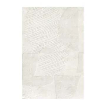 Artisan Guild wool carpet - Bone white 180x270 cm - Layered