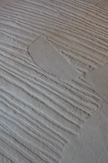 Artisan Guild wool carpet - Bone white 180x270 cm - Layered