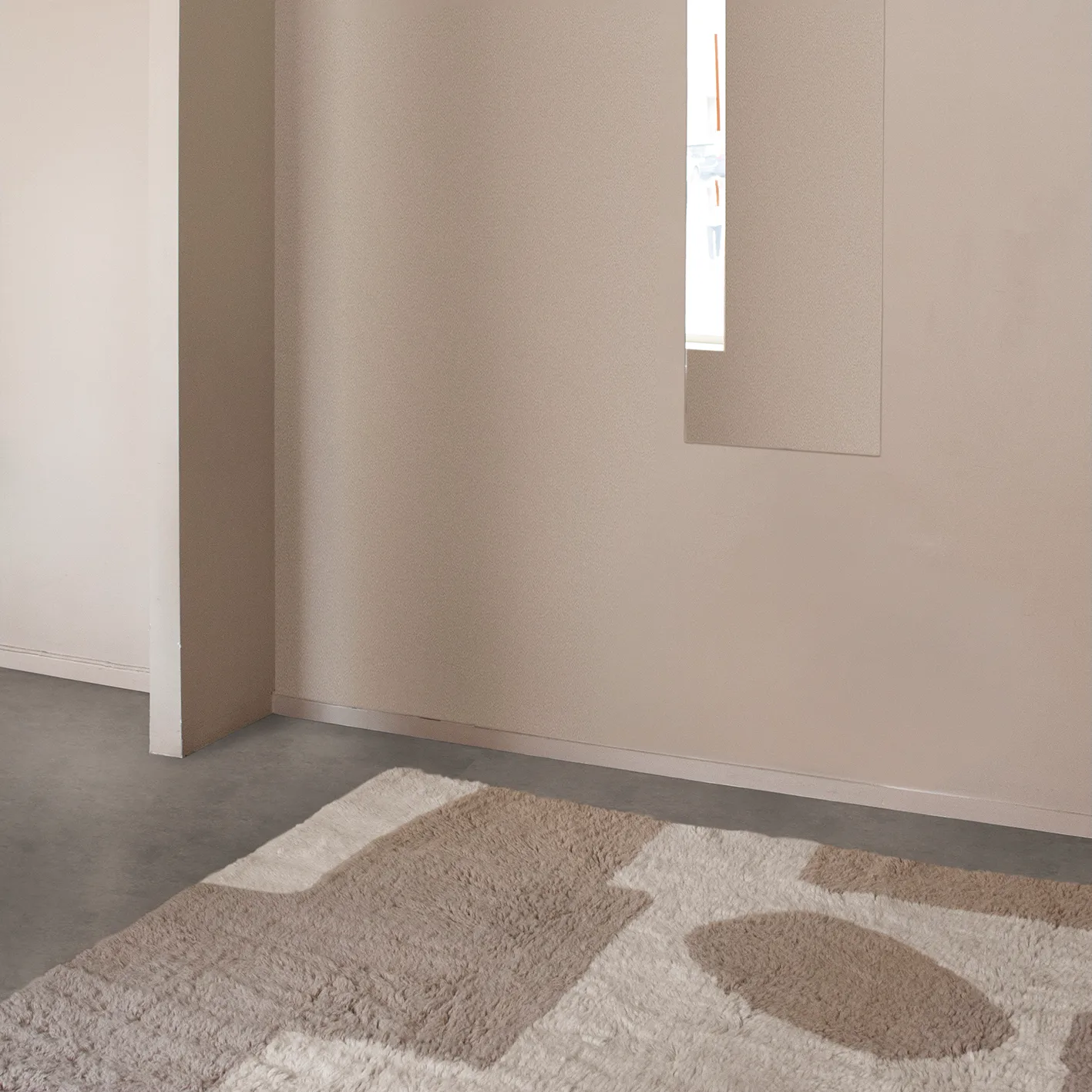 Bird in Space rug 180x270 cm, white-brown-bege Layered