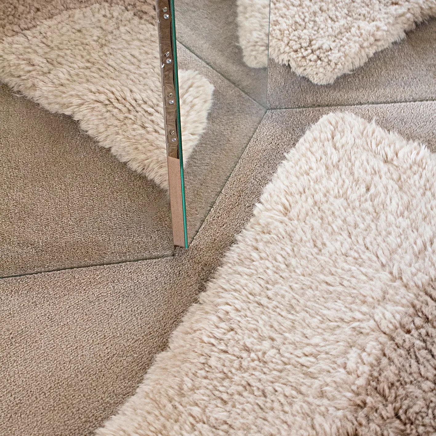 Bird in Space rug 180x270 cm, white-brown-bege Layered