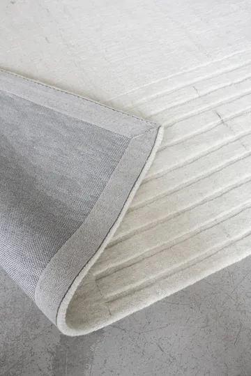 Circular wool carpet 220x350 cm - Bone white - Layered