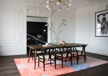 Flower Field wool carpet 180x270 cm - Pink - Layered