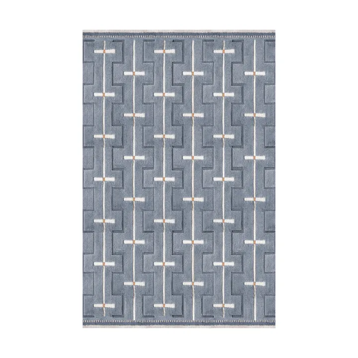 Johanna wool carpet - Blue sky. 250x350 cm - Layered
