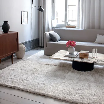 Levels rug 250x350 cm - Bone white - Layered