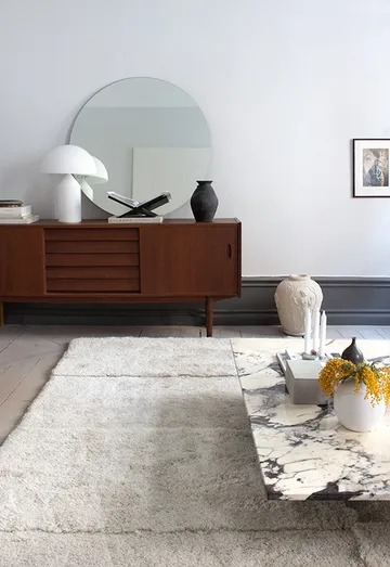 Levels rug 300x400 cm - Bone white - Layered