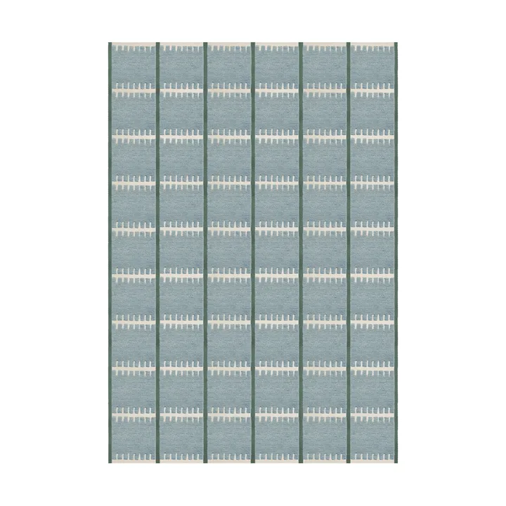 Lilly wool carpet - Blue, 180x270 cm - Layered