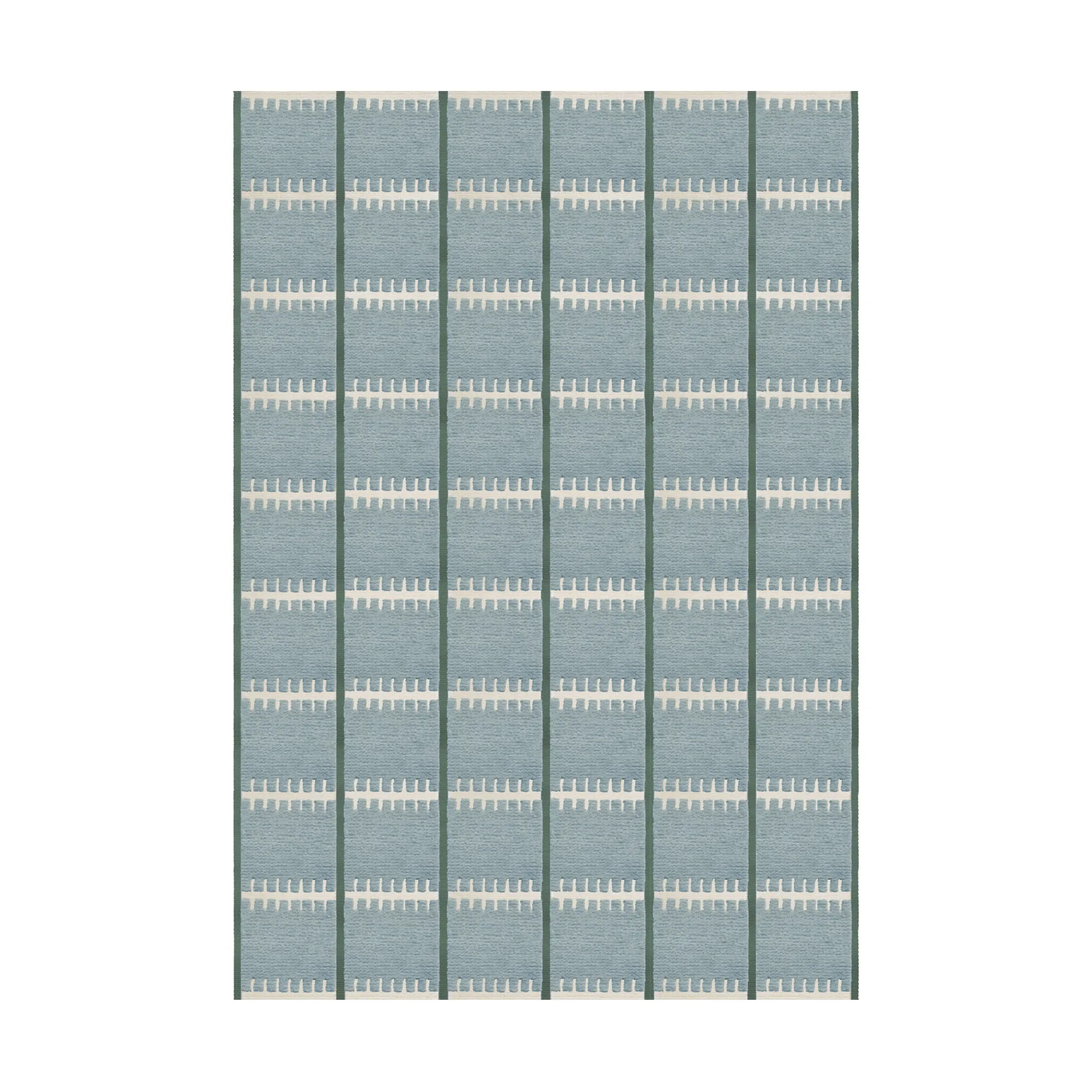 Lilly wool carpet, Blue, 250x350 cm Layered