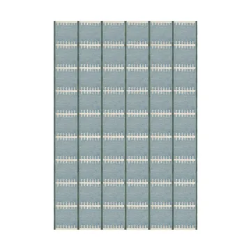 Lilly wool carpet - Blue, 250x350 cm - Layered