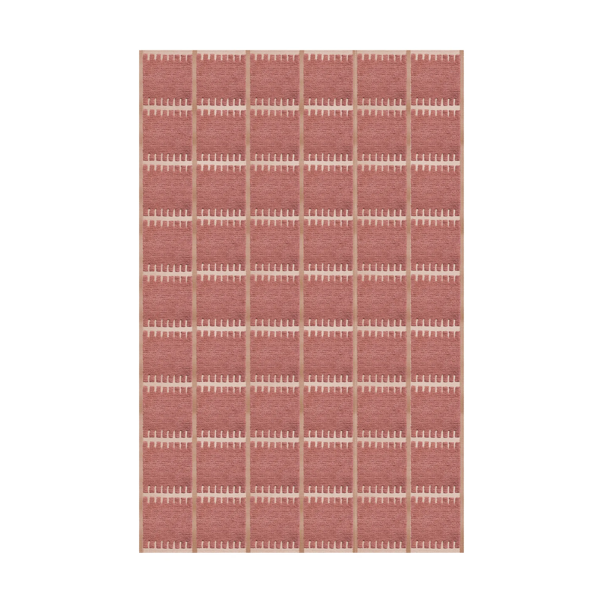 Lilly wool carpet, Claret red. 180x270 cm Layered