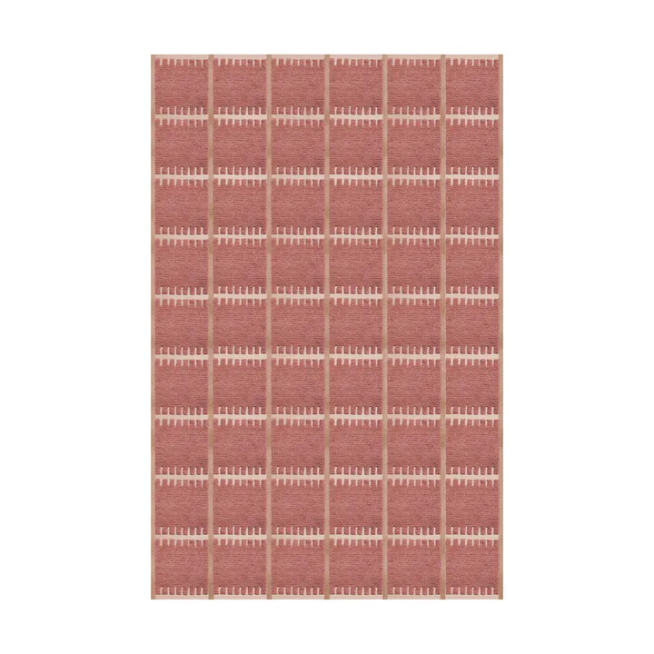 Lilly wool carpet - Claret red. 180x270 cm - Layered