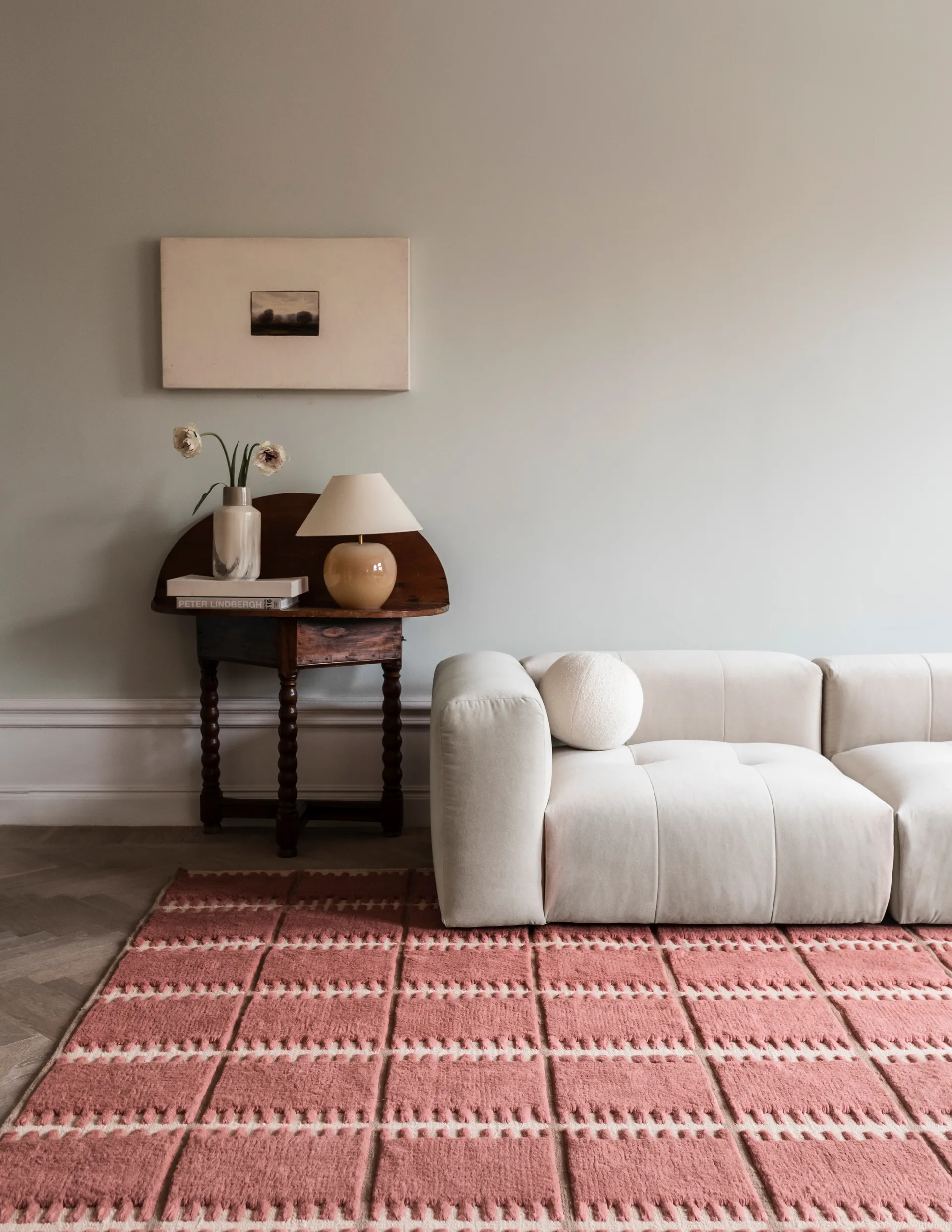 Lilly wool carpet, Claret red. 180x270 cm Layered