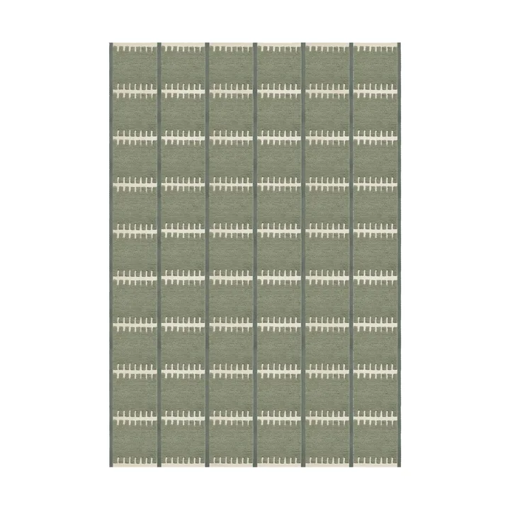 Lilly wool carpet - Green, 200x300 cm - Layered