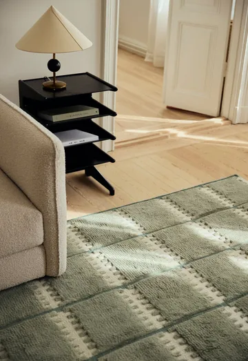 Lilly wool carpet - Green, 300x400 cm - Layered