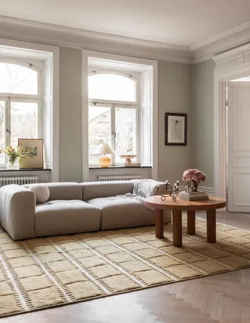Lilly wool carpet - Mustard. 250x350 cm - Layered