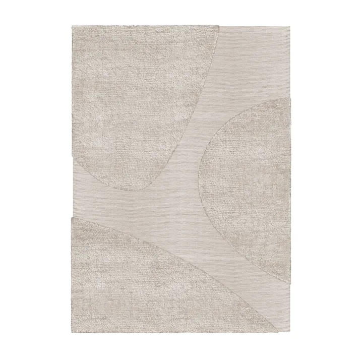 Punja plasma wool carpet 160x230 cm - Sand melange - Layered