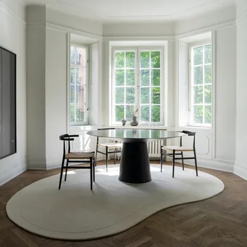 Residue wool carpet 265x400 cm - Bone White - Layered