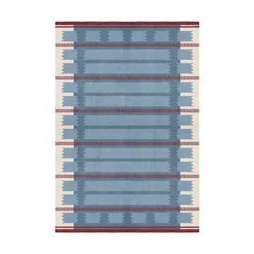 Röllakan Iris wool carpet - Petrol, 250x350 cm - Layered