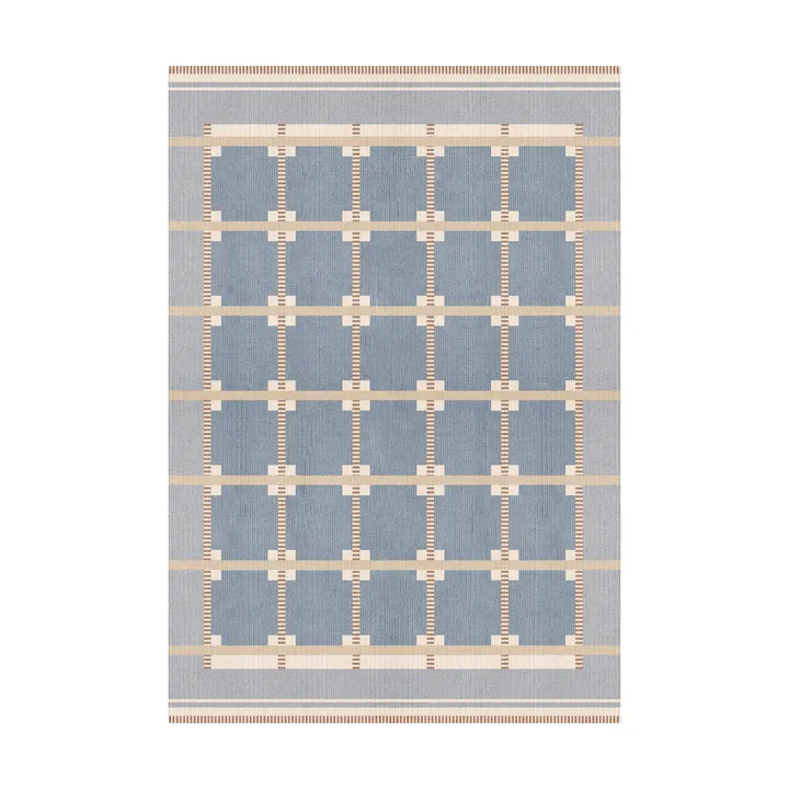 Röllakan Ruth wool rug - Summer sky, 180x270 cm - Layered