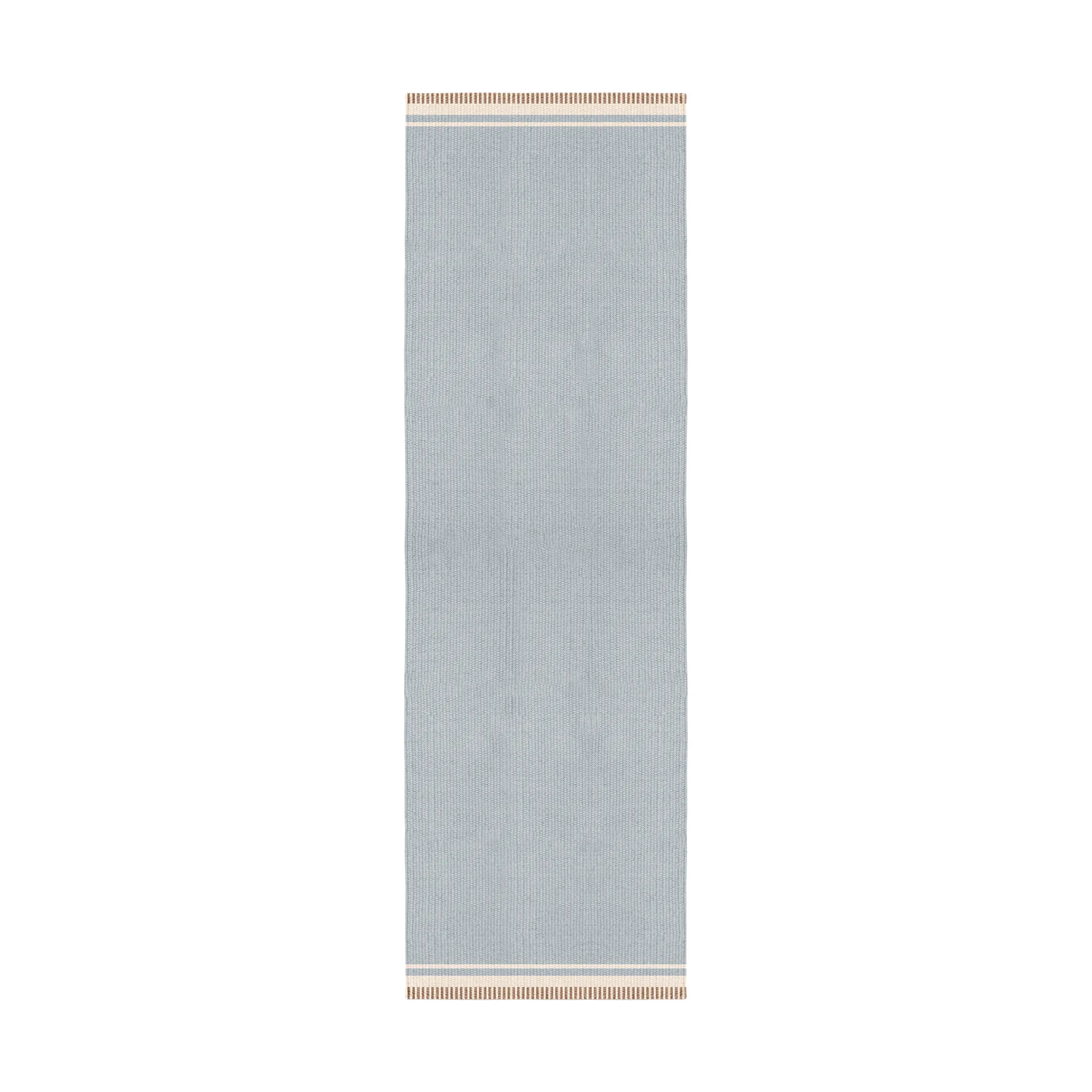 Röllakan Solid wool rug, Sky blue, 75x240 cm Layered