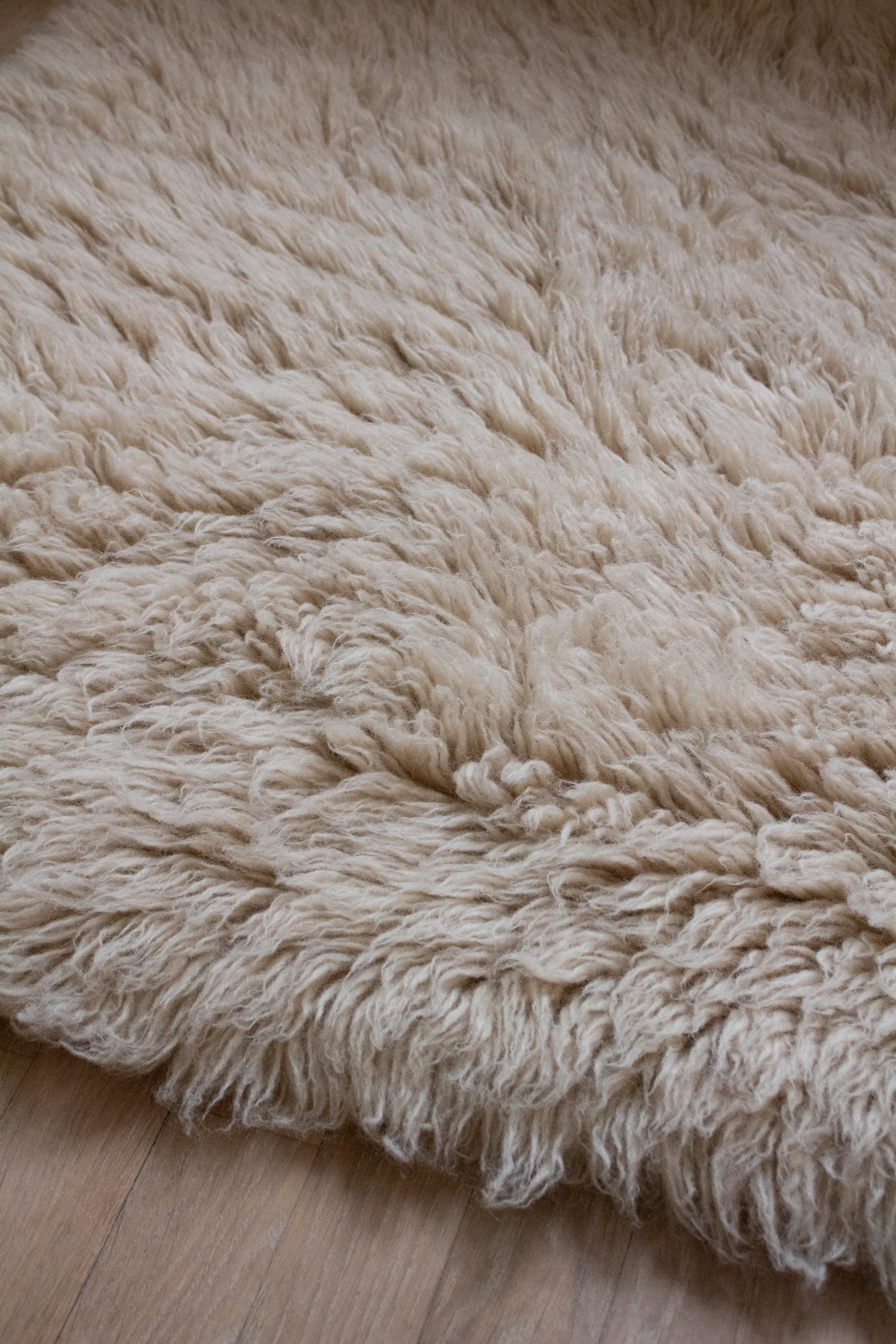 Shaggy rug 180x270 cm, Oatmeal Layered