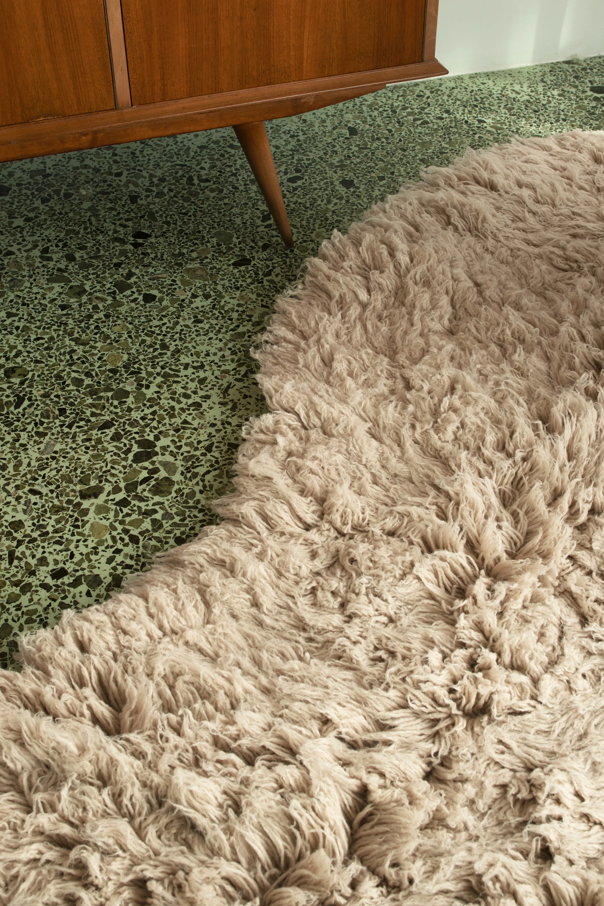 Shaggy rug 180x270 cm, Oatmeal Layered