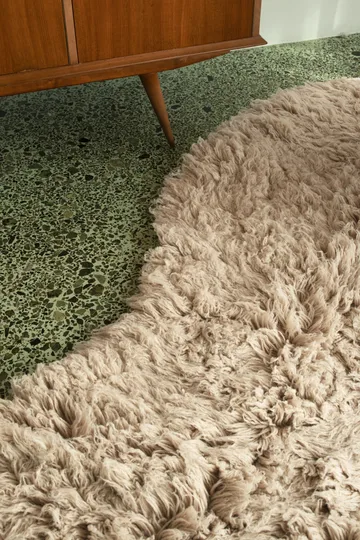 Shaggy rug 180x270 cm - Oatmeal - Layered